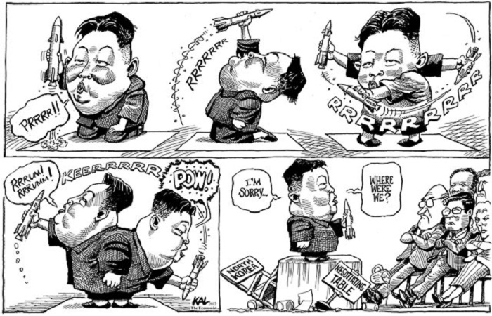 Rocket man: North Korea`s Kim Jong Un - CARTOON